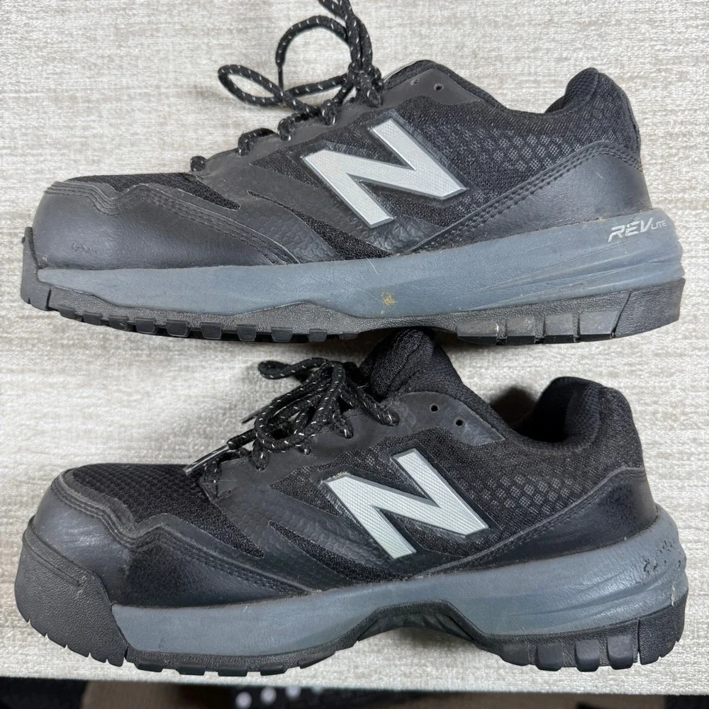 New Balance 589 Industrial Mens 7.5 Black Composite Toe Slip Resistant Work Shoe